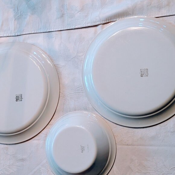 VTG Lot of 3 Cornerstone Summer Mist Corningware Dinner Plates + Bowl USA - Picture 4 of 6